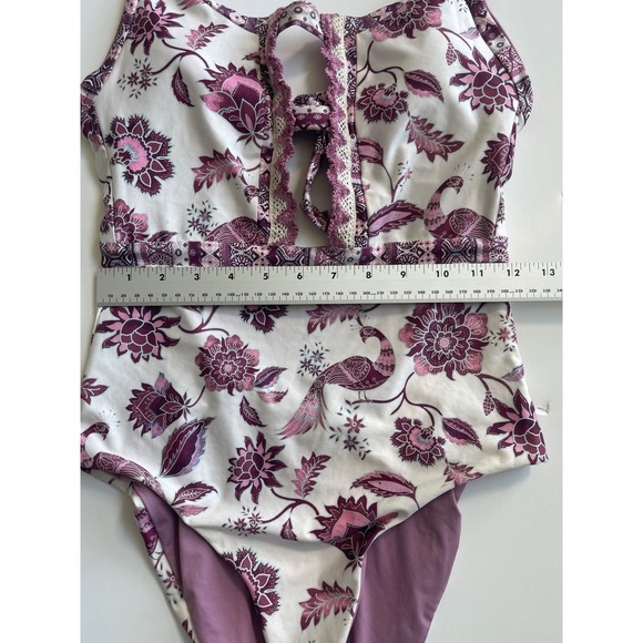 BECCA Sample Piece Tahiti Floral One-Piece Swimsuit Women's Size Small - Picture 5 of 13